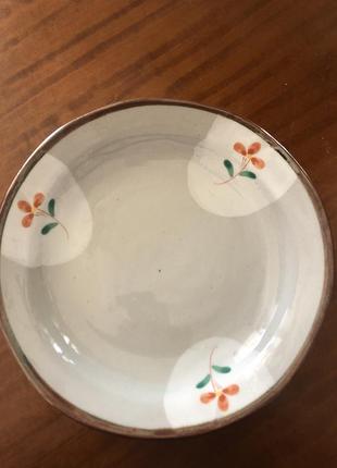 Керамическая тарелка, ручная работа япония