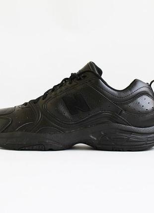 Кросівки шкіряні чорні new balance розмір 45.5