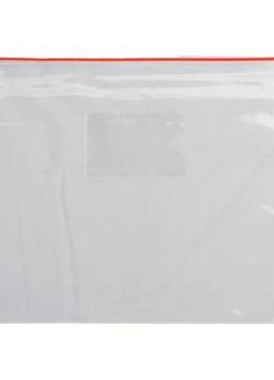 Папка на молнии buromax а5, plastic zipper red (bm.3947-05)