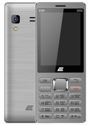 Мобільний телефон 2e e280 2022 dual sim silver (688130245227)