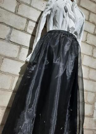 Эксклюзивная нарядная юбка из органзы вышивка impressions millenium edition