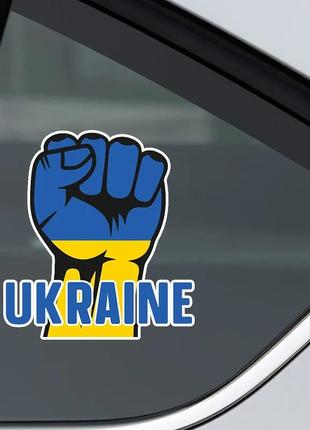Наклейка для авто sv у вигляді прапора україни 17 см (sv3325)