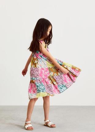 Летнее платье сарафан next patchwork print для девочки 14 лет, 164 см