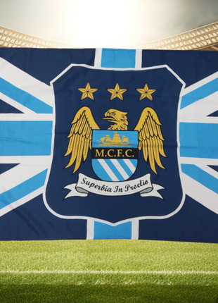 Футбольный флаг fc manchester city
