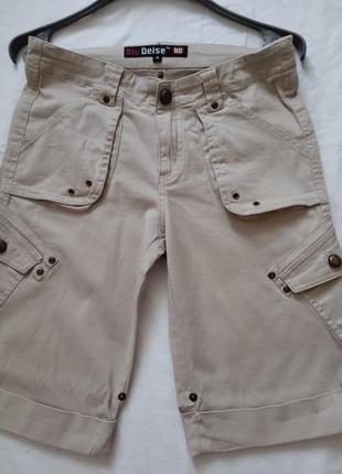 Шорты мужские подростковые коттоновый стрейчевый джинсы размер м 29.