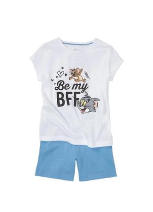 Піжама літня том і джері на дівчинку lupilu 3 4 роки 98 104 розмір