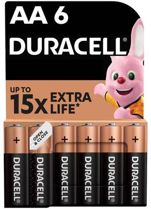Батарейка duracell aa лужні 6 шт. в упаковці (5007757)