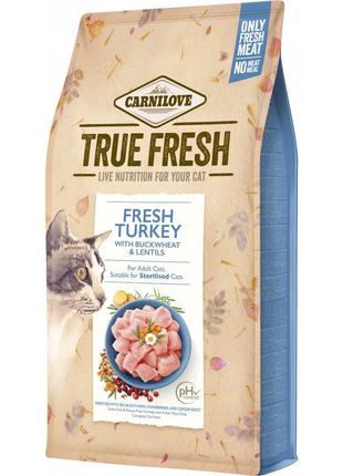 Сухий корм для кішок carnilove true fresh cat turkey 1.8 кг (8595602561452)