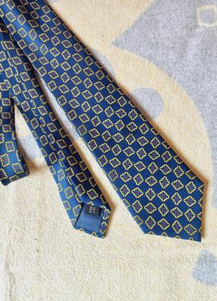 Шовкова краватка галстук дорогого бренда в принт франция  figaret