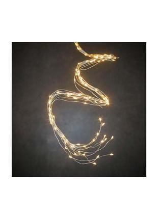 Гирлянда luca lighting охапка струн 3 м, серебряная струна теплый белый (8718861853391)