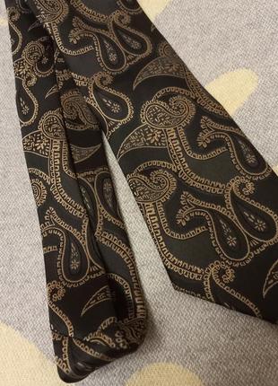 Шелк  эффектный галстук в принт пейсли викторианский стиль