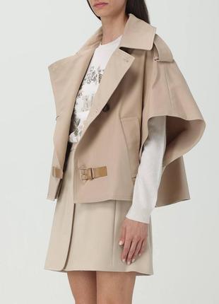 Пиджак кейп max mara бежевый женский4 фото