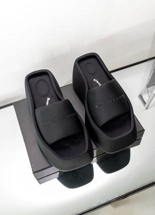 Матовые сабо на платформе alexander wang