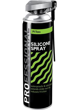 Смазка автомобильная piton silicone spray pro 500 мл (18636)