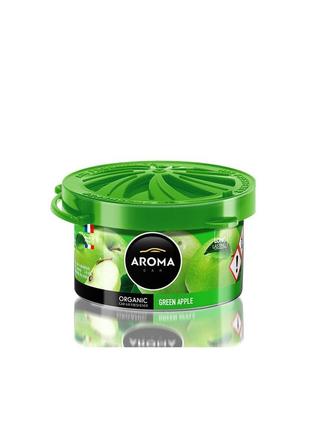 Ароматизатор для автомобіля aroma car organic - green apple (921014)