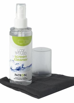 Спрей для очищення patron screen spray for tft/lcd/led 120ml +microfiber 20х20 (f3-022)