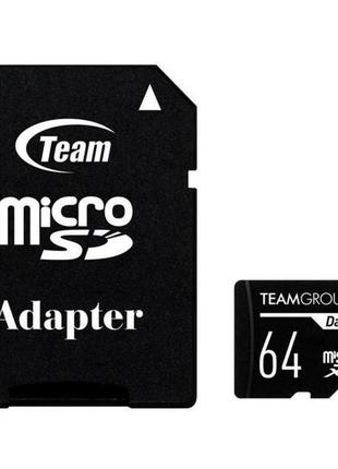 Карта памяти team 64gb microsdxc class 10 uhs-i (tdusdx64guhs03)