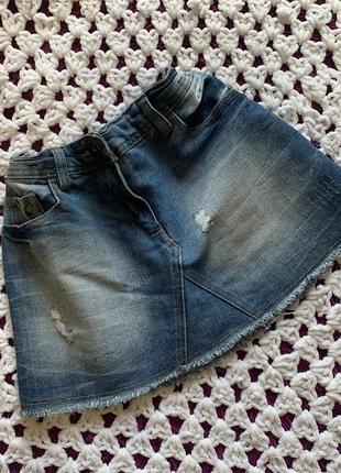 Детская джинсовая юбка