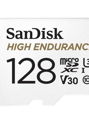 Карта пам'яті sandisk 128gb microsdxc class 10 uhs-i u3 v30 high endurance (sdsqqnr-128g-gn6ia)
