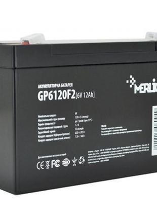 Батарея до дбж merlion 6v-12ah (gp612f2)