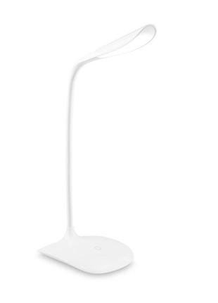 Настільна лампа colorway led portable & flexible with built-in accumulator 500mah (cw-dl06fpb-w)
