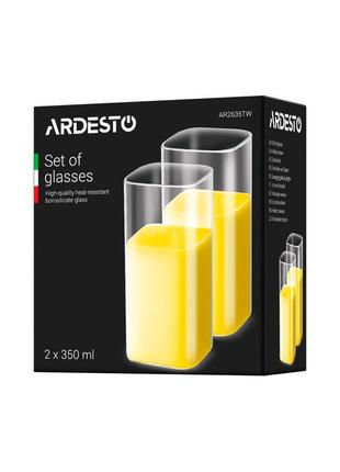 Набір склянок ardesto twins 350 мл (ar2635tw)