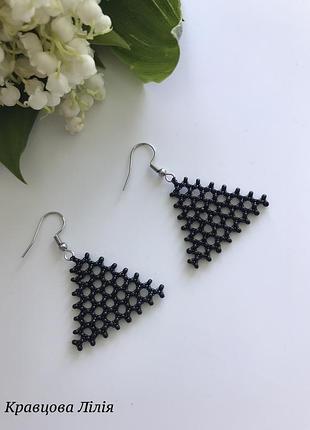 Мереживні сережки