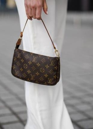 Vuitton mini pochette сумка клатч гаманець