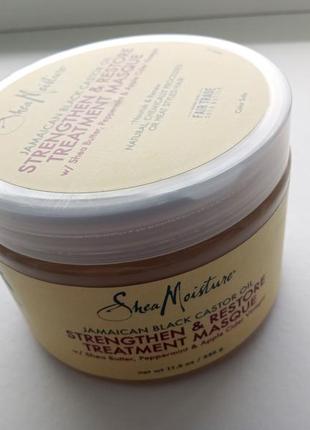 Sheamoisture маска для волосся ямайська чорна рицинова олія, що зміцнює та відновлює 340 мл