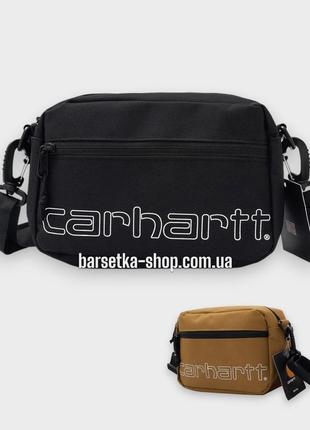 Сумка через плече carhartt 24х16х7 чорний