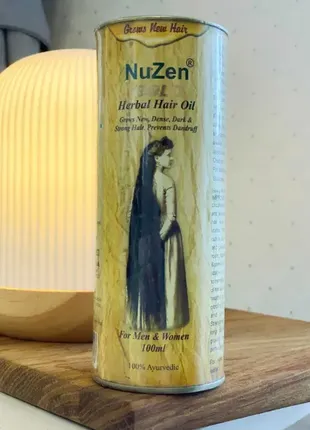 Масло для волос nuzen gold herbal hair oil для роста волос