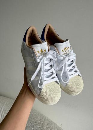 Adidas superstar white/blue