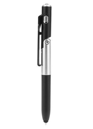 Стилус-ручка тримач xoko для ємкісних екранів st-100 led-ліхтар чорна