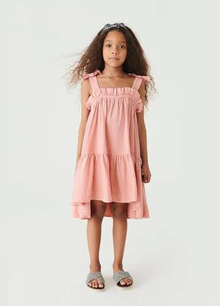Летнее платье сарафан next из льна для девочки 12 лет, 152 см