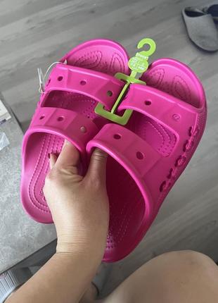 Crocs baya sandal новые женские оригинал candy pink