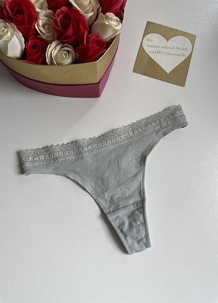 Новые хлопковые трусики стринги от h&amp;m 💙💛 сток