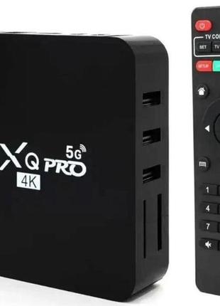 Смарт тв приставка для телевізора tv box smart з пультом tv box android mxq 4 pro 5 g 2/16gb 4k