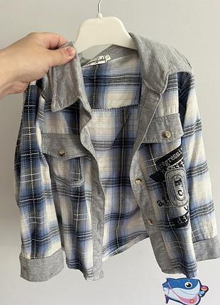 Рубашка в клетку 4 года