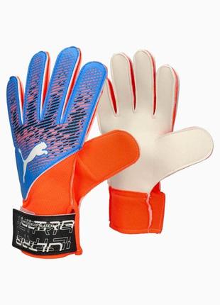 Воротарські рукавиці puma ultra grip 4 rc синій, помаранчевий 7 (041817-05 7)
