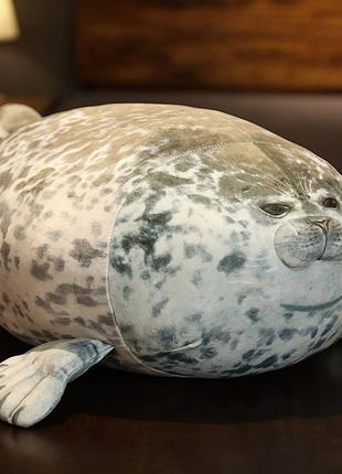 Мягкая игрушка-подушка sv в виде тюленя 20 см, серый (sv1994)