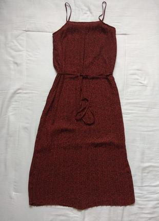 Платье миди на поясе  с тонкими бретельками selected размер хс,с.1 фото