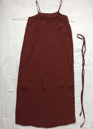 Платье миди на поясе  с тонкими бретельками selected размер хс,с.2 фото