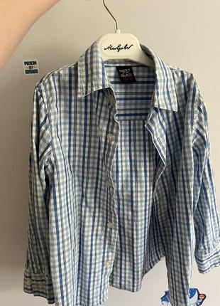 Трендовая рубашка в клетку на длинный рукав next
