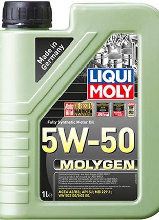 Моторное масло sae 5w-50 molygen  1l