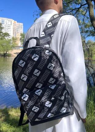 Cпортивный мужской женский городской рюкзак с принтом puma пума