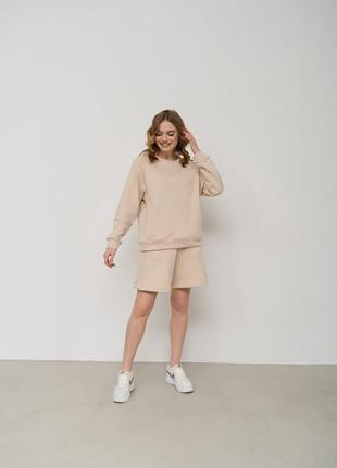 Костюм свитшот и шорты
