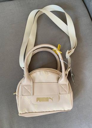 Сумка бренда puma новая с биркой в бежевом цвете