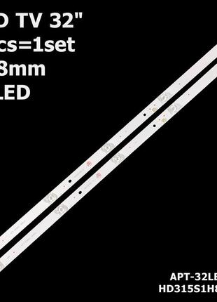 Led підсвітка tv 32“ 3v 5-led 558mm jhd315v1h01-txl1 lb32128 v0/hd315s1h81-t05 2шт.