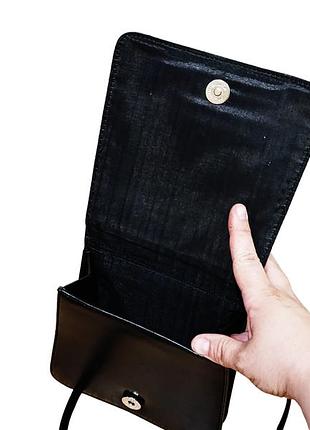 Женская сумка клатч кожаная черная bolumas новая