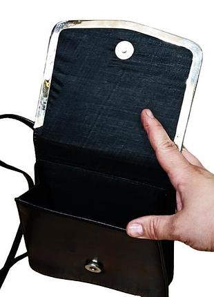 Женская сумка клатч кожаная черная bolumas новая